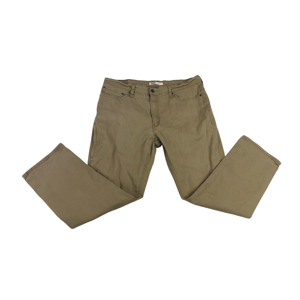 Signature Gold by Levi Strauss Athletic Khaki Straight Leg Chino Pants Men 38x30